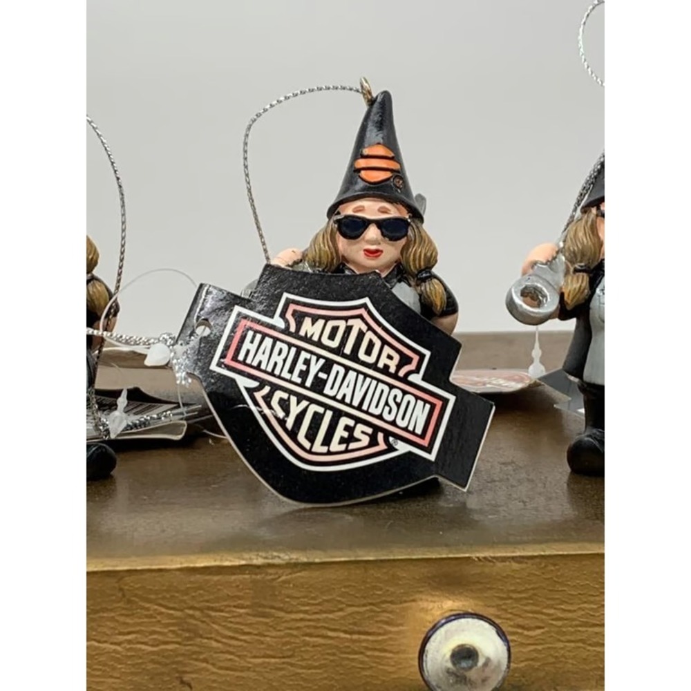 Harley-Davidson Witch Ornament with Sunglasses